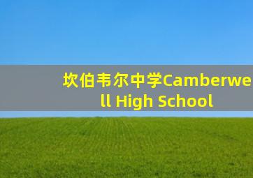 坎伯韦尔中学Camberwell High School